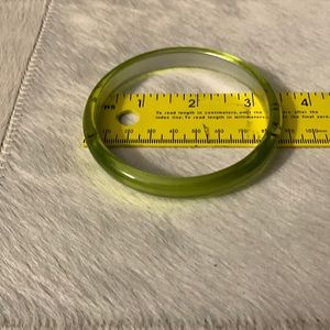 Lime Green  plastic/resin bracelet
